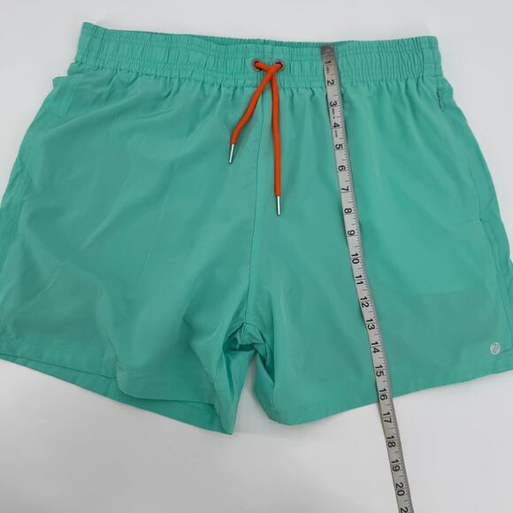 Amazon Brand Mens Green Compression Swim Trunks Lined Drawstring Large 34 NWT - Picture 10 of 10